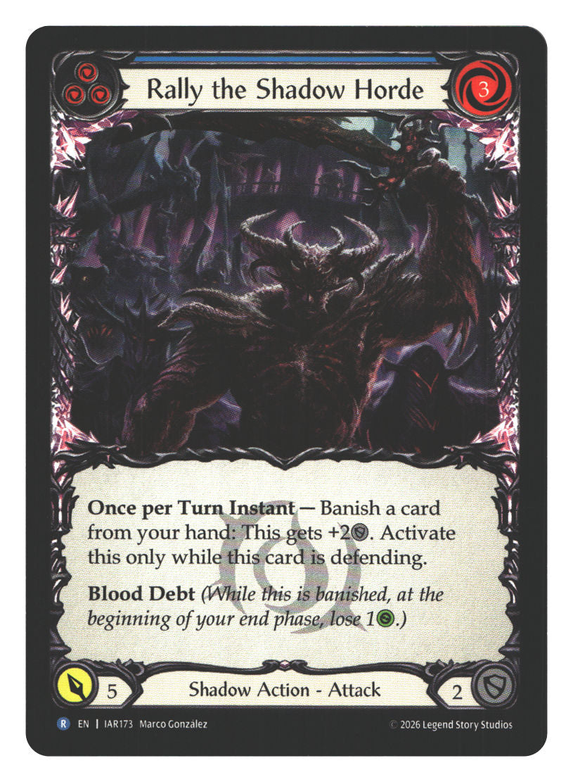 Rally the Shadow Horde (Blue) | Near Mint / English / Normal
