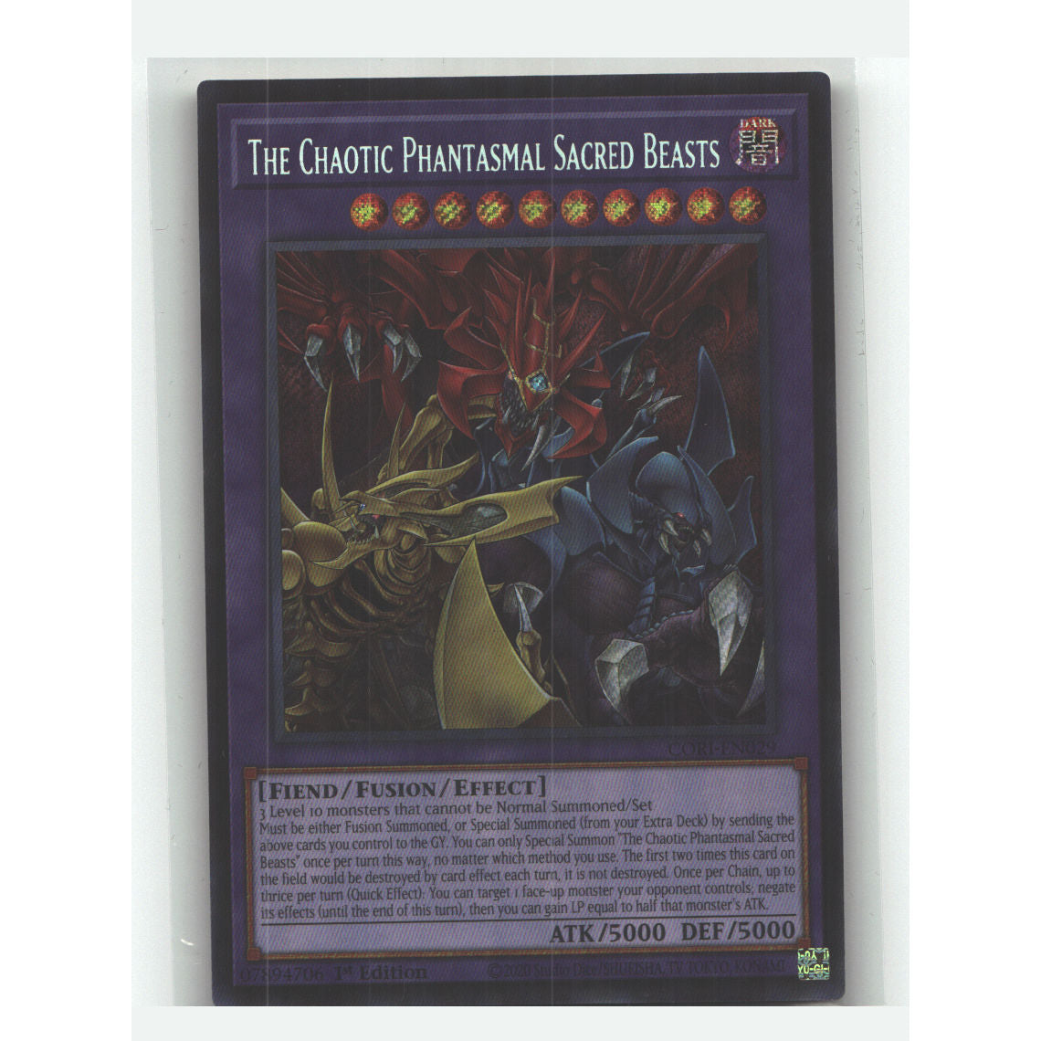 The Chaotic Phantasmal Sacred Beasts (Secret Rare)