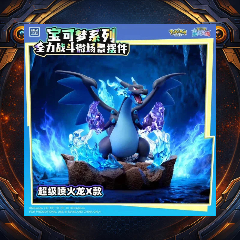 Holly Box Pokémon Light Up Battle Scene Figures - Mega Charizard
