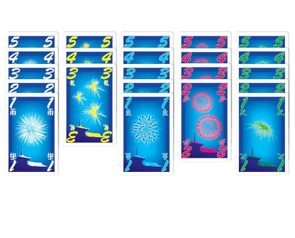 Hanabi five-color fireworks card sets