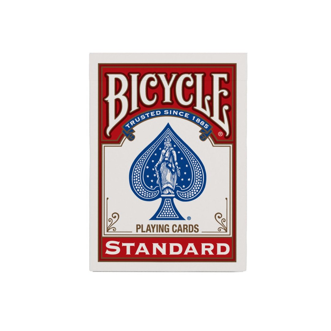 Red Bicycle Standard Rider Back playing-card tuck box