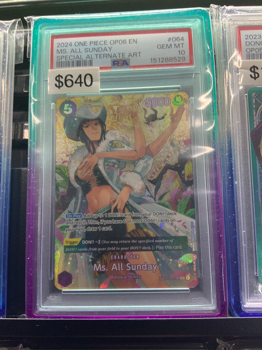 Ms. All Sunday SP OP04-064 PSA 10