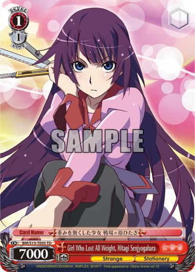 Girl Who Lost All Weight, Hitagi Senjyogahara (TD)