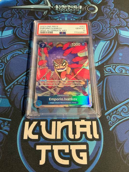 Emporio.Ivankov OP02-051 Alternate Art PSA 10