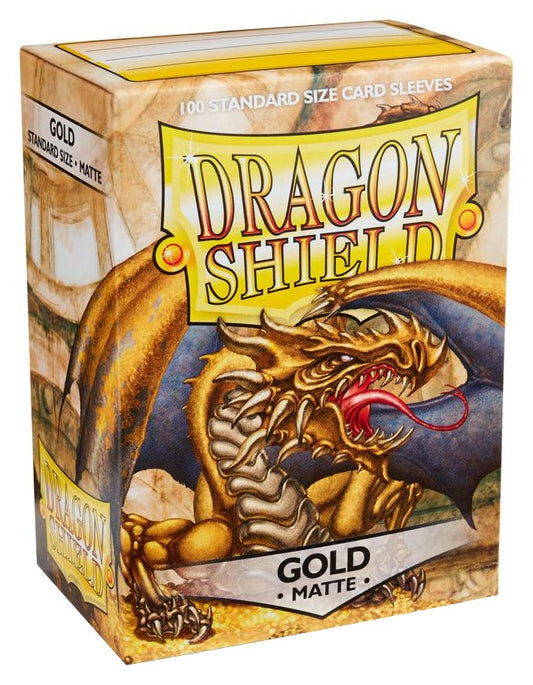 Dragon Shield Matte Sleeves - Gold (100-Pack)