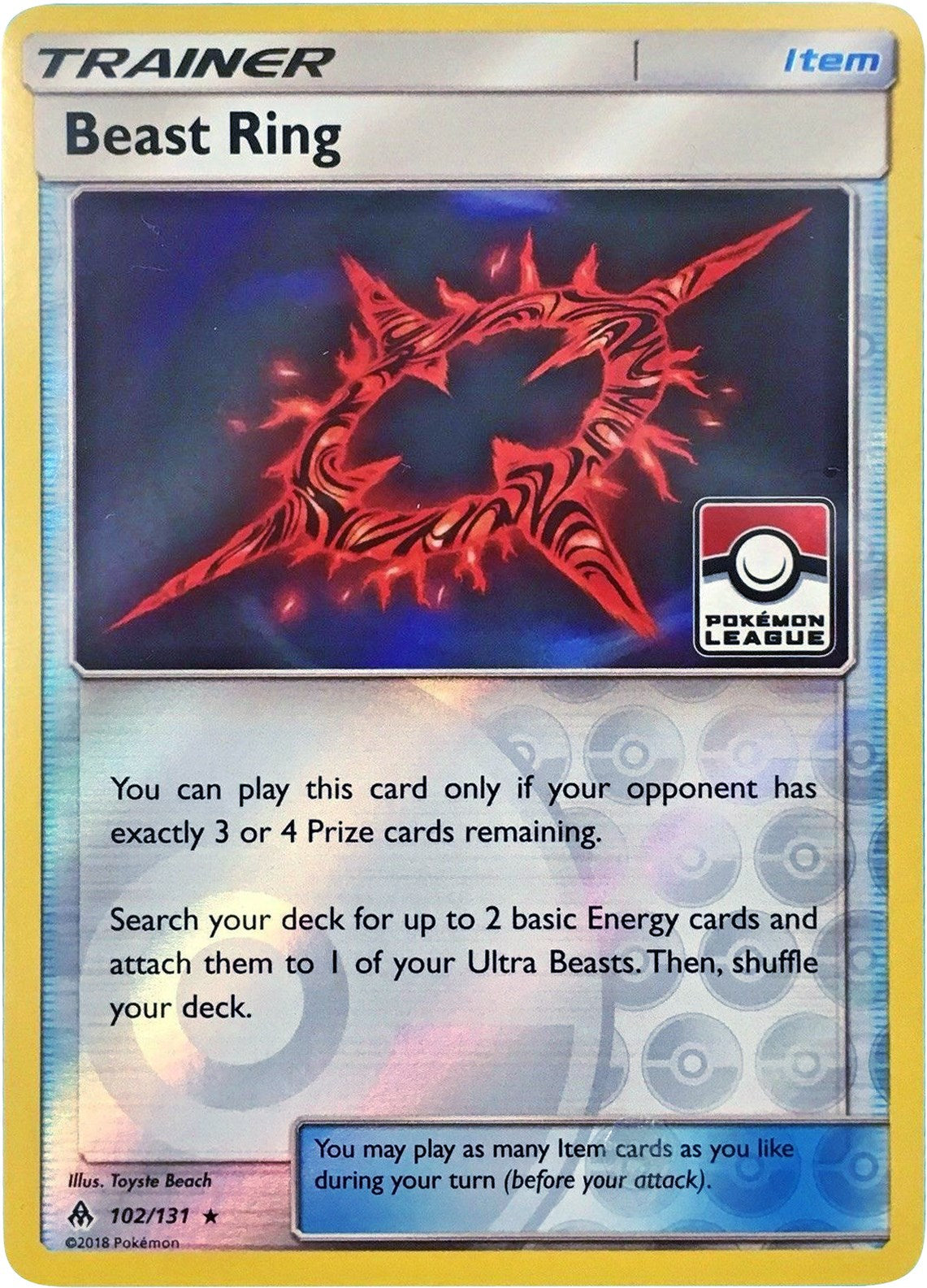 Beast Ring - 102/131 (Pokemon League)