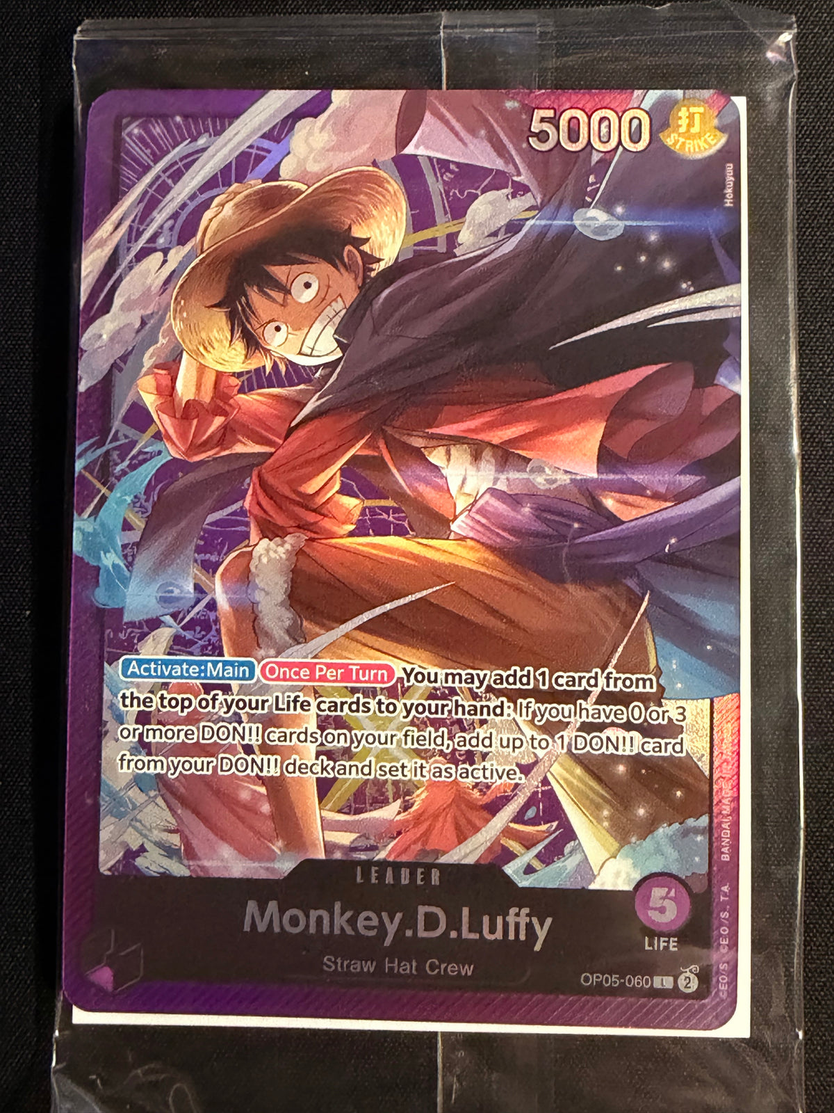 One Piece Monkey.D.Luffy OP05-060 Sound Loader Vol. 1 Promo - Sealed