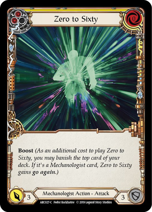 Zero to Sixty (Yellow)