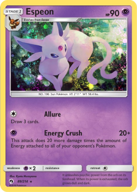 Espeon - 89/214 (Cosmos Holo)