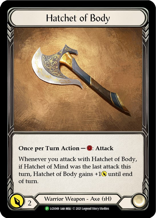 Hatchet of Body - LGS049