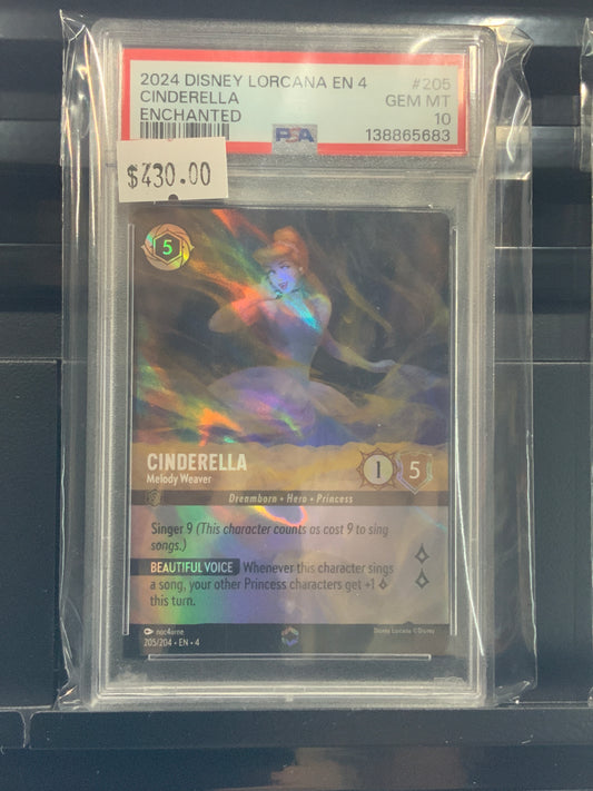 Cinderella Disney Lorcana Enchanted PSA 10