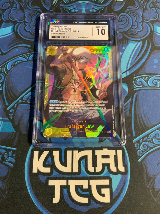 Trafalgar Law OP10-119 Secret Rare CGC 10