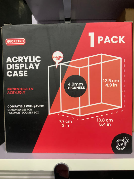 EVORETRO Acrylic Display Case (Pokémon Booster Box)