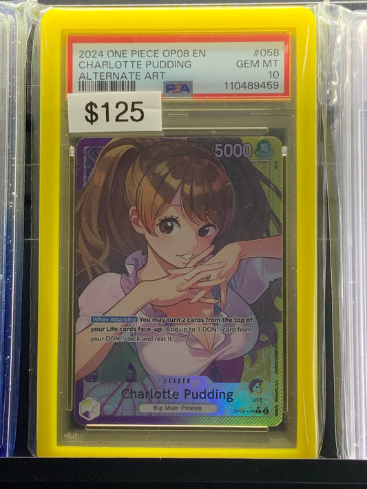 Charlotte Pudding Leader AA OP08-058 PSA 10