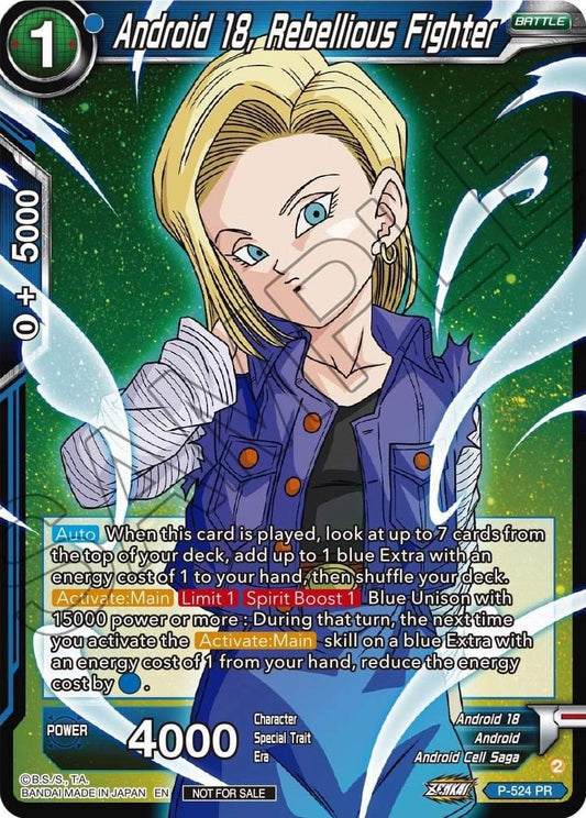 Android 18, Rebellious Fighter (Zenkai Series Tournament Pack Vol.5)