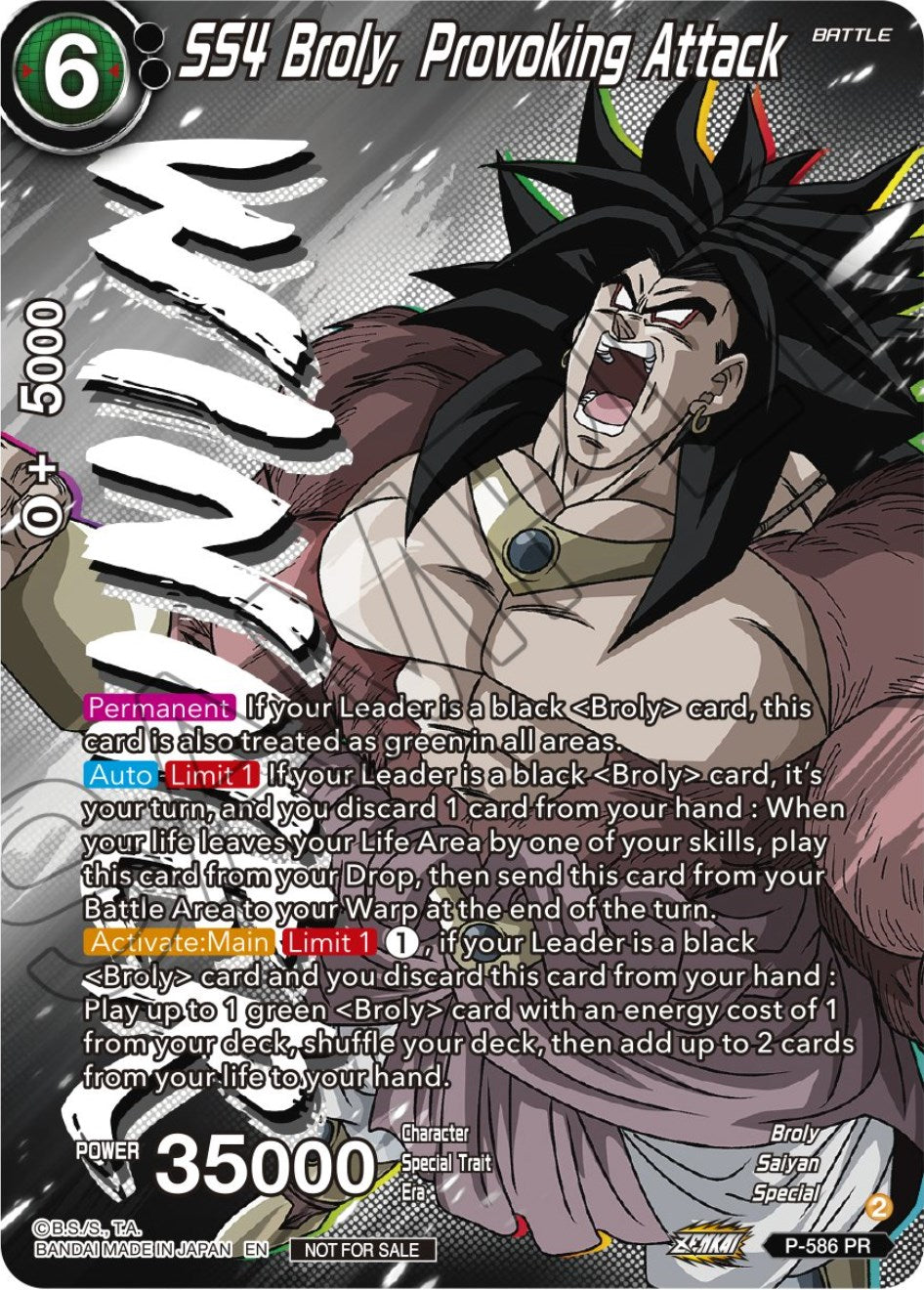 SS4 Broly, Provoking Attack (Zenkai Series Tournament Pack Vol.7) (Winner)