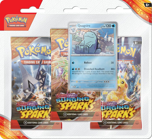 Surging Sparks 3 Pack Blisters [Quagsire]
