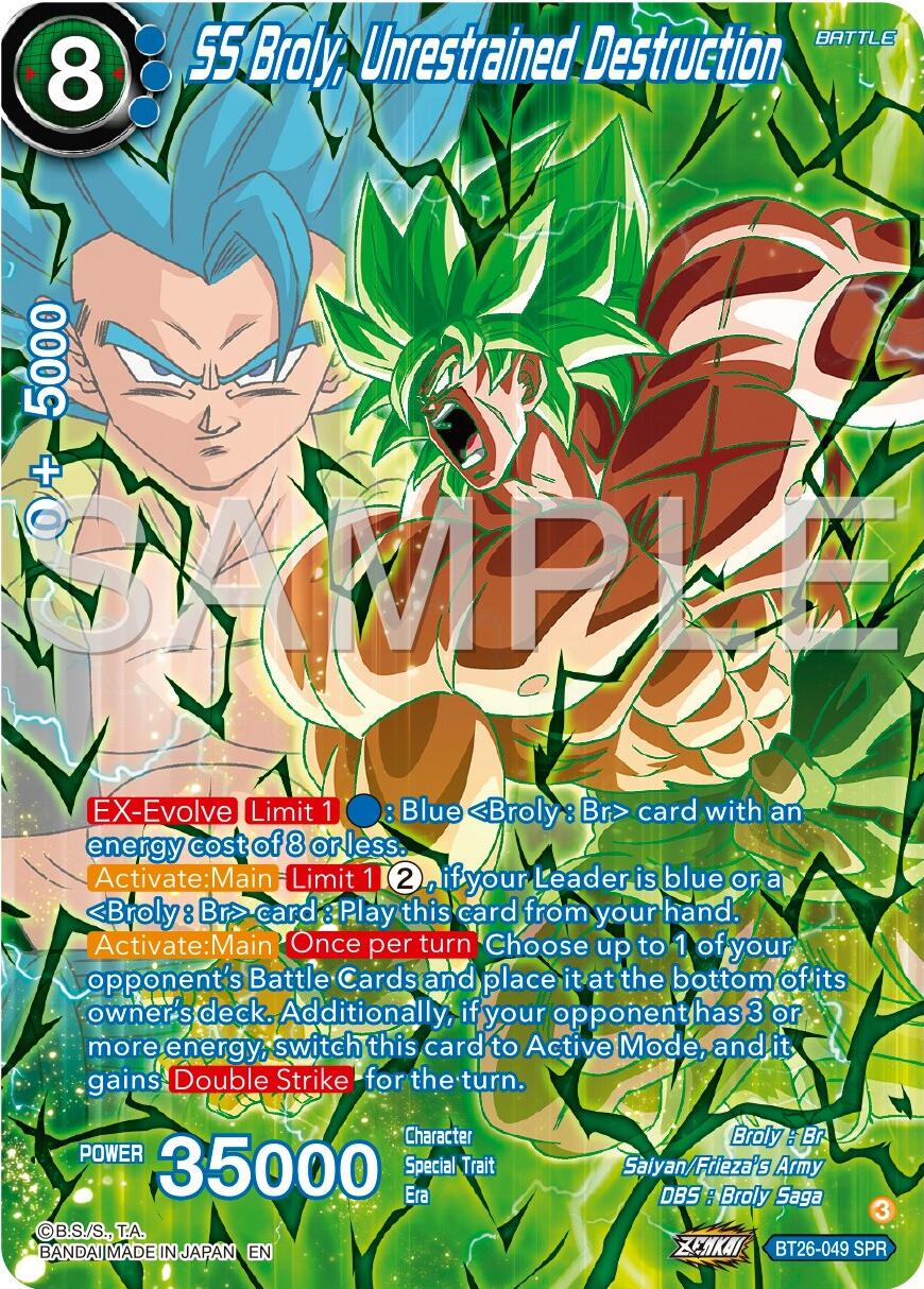SS Broly, Unrestrained Destruction (SPR)