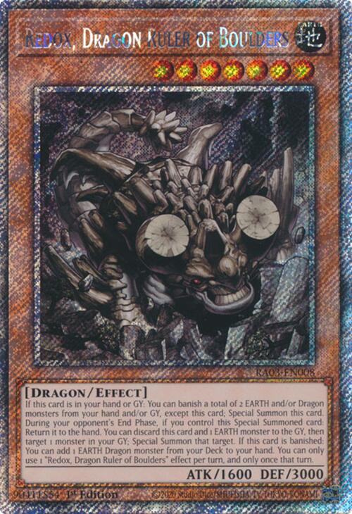 Redox, Dragon Ruler of Boulders (Platinum Secret Rare)