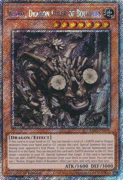 Redox, Dragon Ruler of Boulders (Platinum Secret Rare)