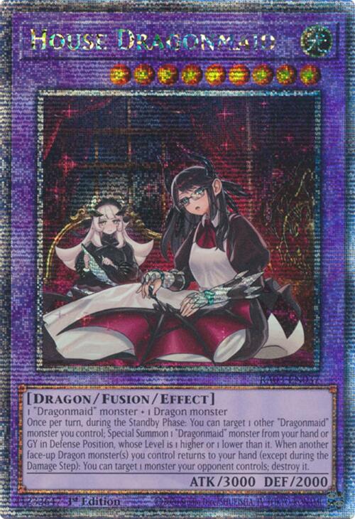 House Dragonmaid (Alternate Art) (Quarter Century Secret Rare)