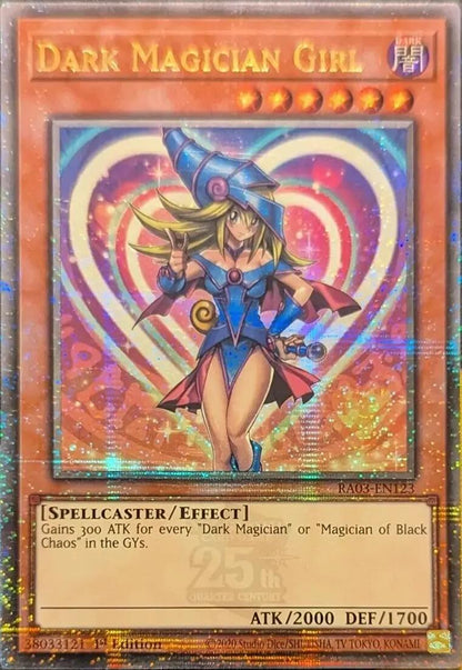 Dark Magician Girl (Quarter Century Secret Rare) (A)
