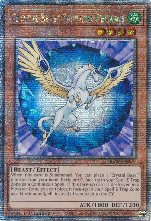 Crystal Beast Sapphire Pegasus (Quarter Century Secret Rare)