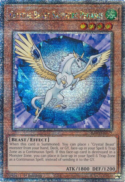 Crystal Beast Sapphire Pegasus (Quarter Century Secret Rare)