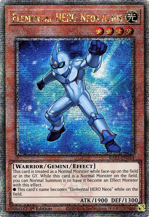 Elemental HERO Neos Alius (Quarter Century Secret Rare)