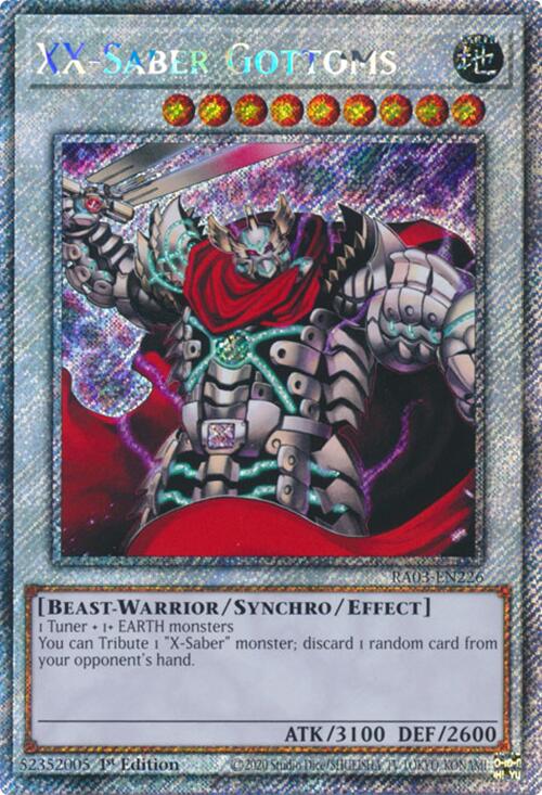 XX-Saber Gottoms (Platinum Secret Rare)