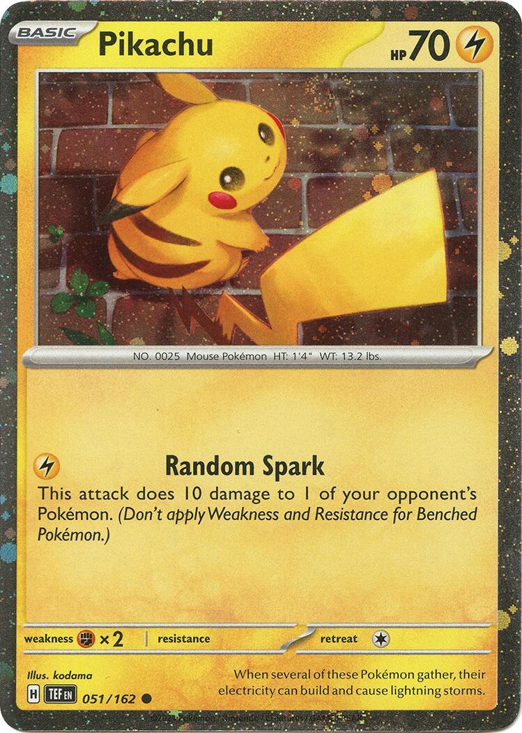Pikachu - 051/162 (Cosmos Holo)