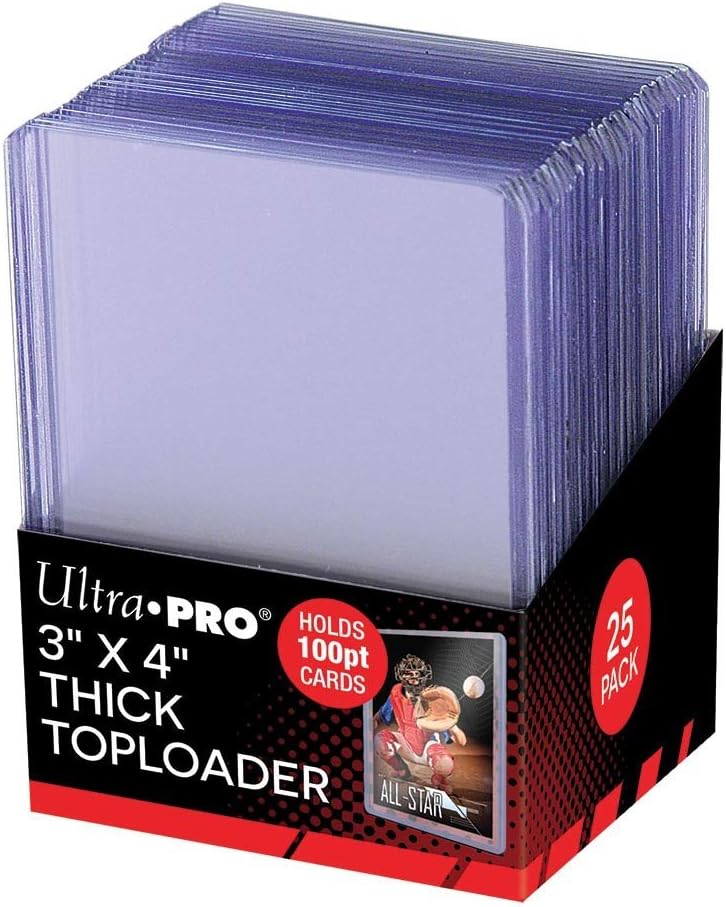 Ultra Pro 3" X 4" Super Thick 100PT Toploader 25ct