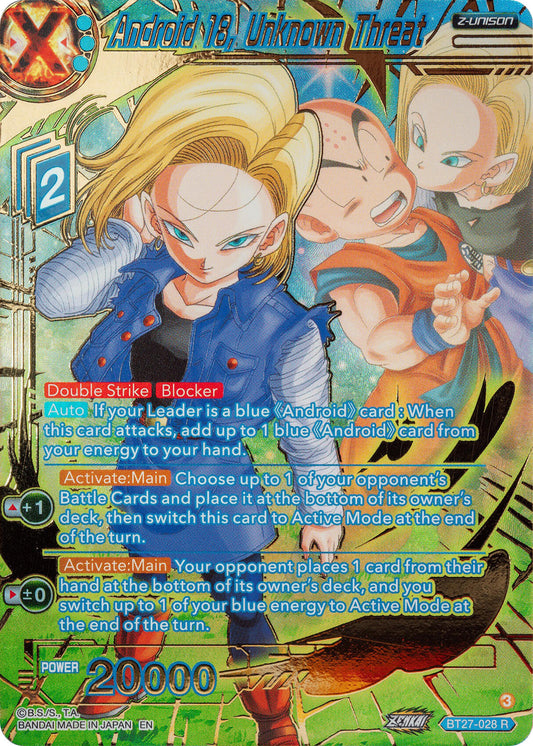 Android 18, Unknown Threat (Gold-Stamped)