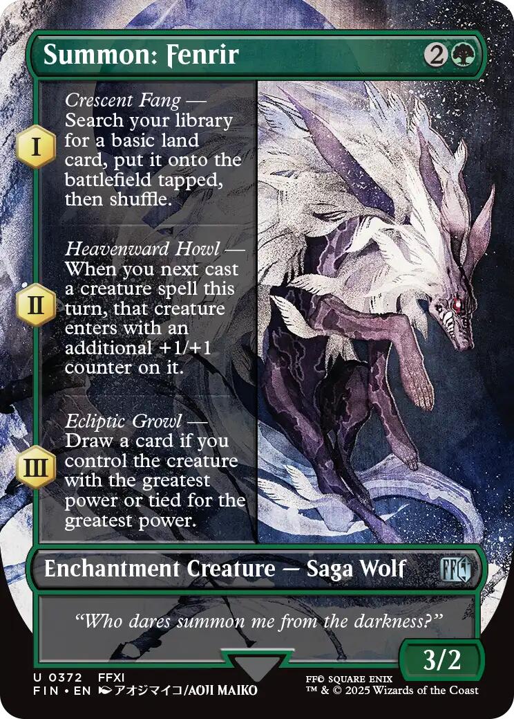 Summon: Fenrir (Borderless)