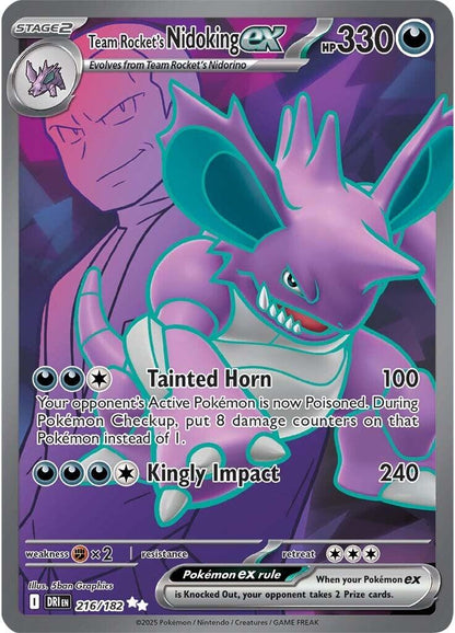 Team Rocket's Nidoking ex - 216/182