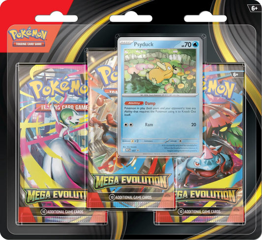 Mega Evolution 3 Pack Blister [Psyduck]