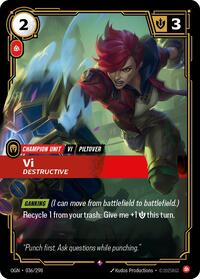 Vi, Destructive