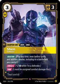 Shen, Kinkou