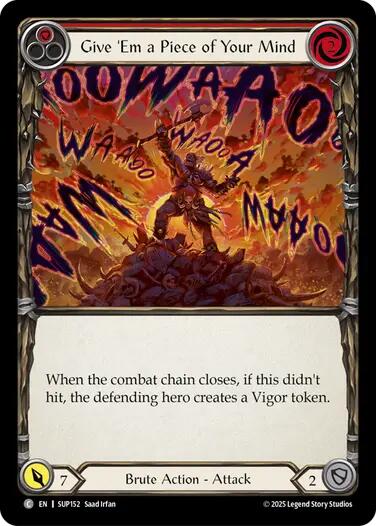 Give 'Em a Piece of Your Mind (Red)
