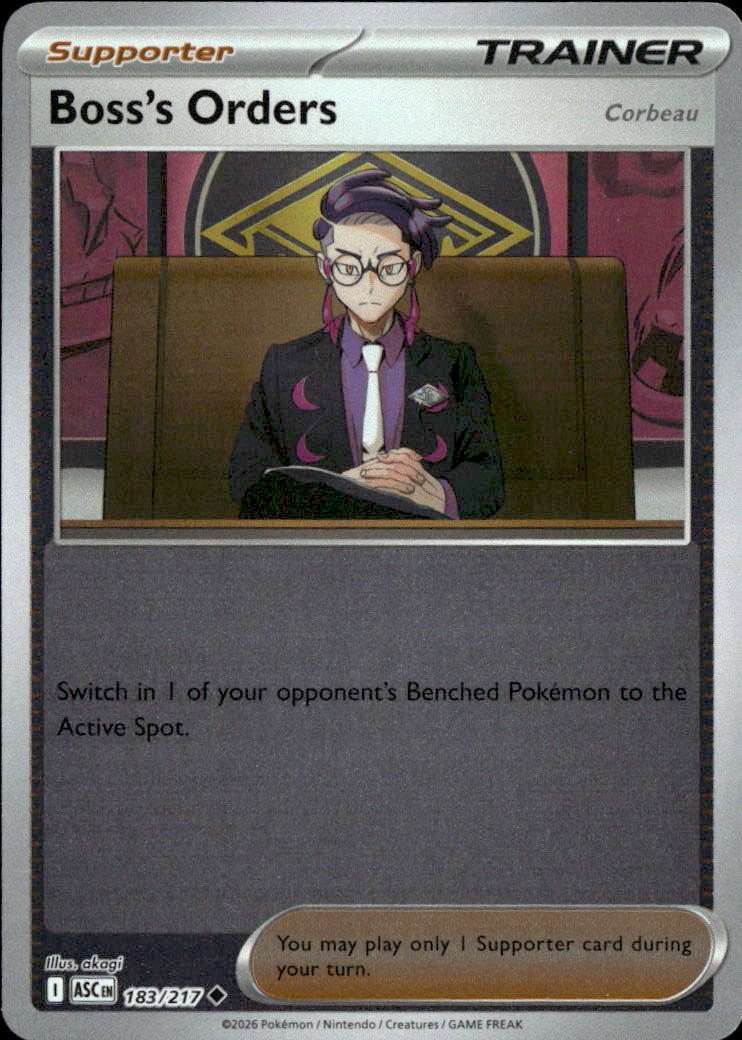 Boss's Orders [Corbeau] - 183/217 | Near Mint / English / Reverse Holofoil