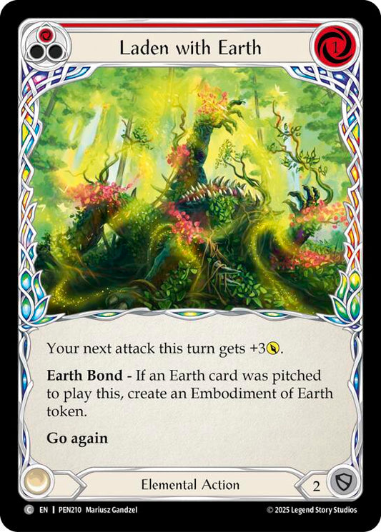 Laden With Earth (Red)