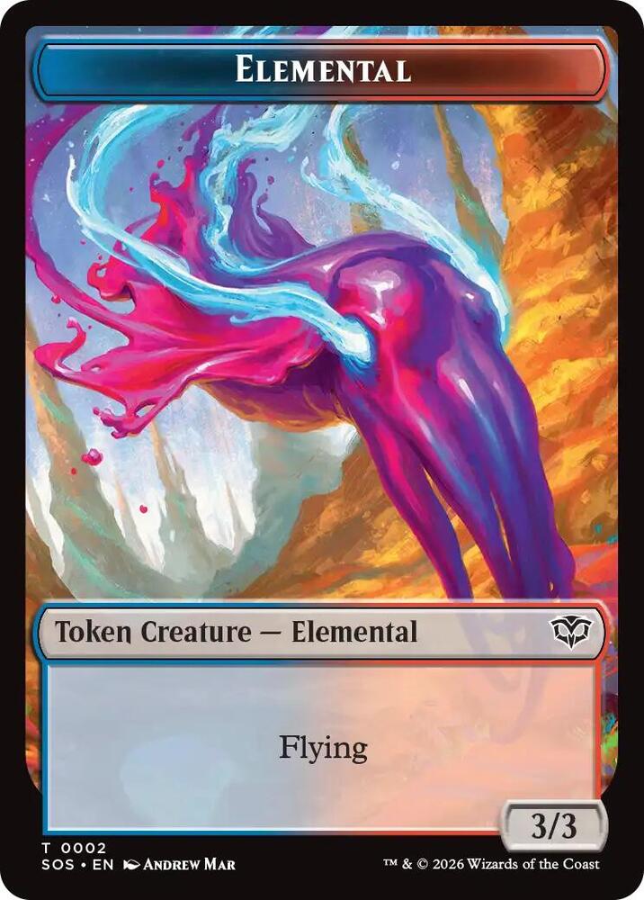 Fractal (0004) // Elemental (0002) Double-Sided Token (Back)