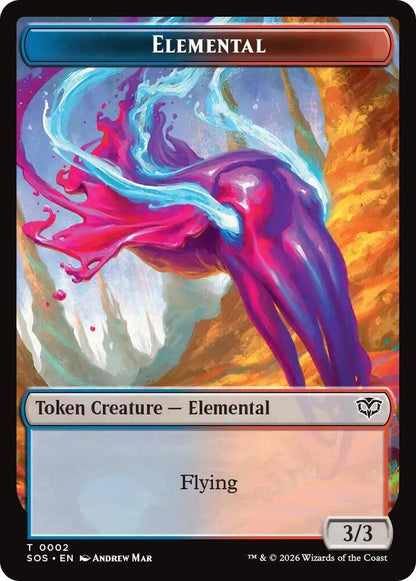 Fractal (0004) // Elemental (0002) Double-Sided Token (Back)