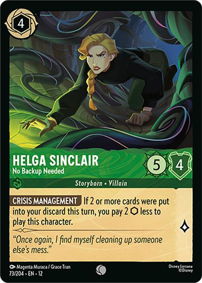 Helga Sinclair - No Backup Needed