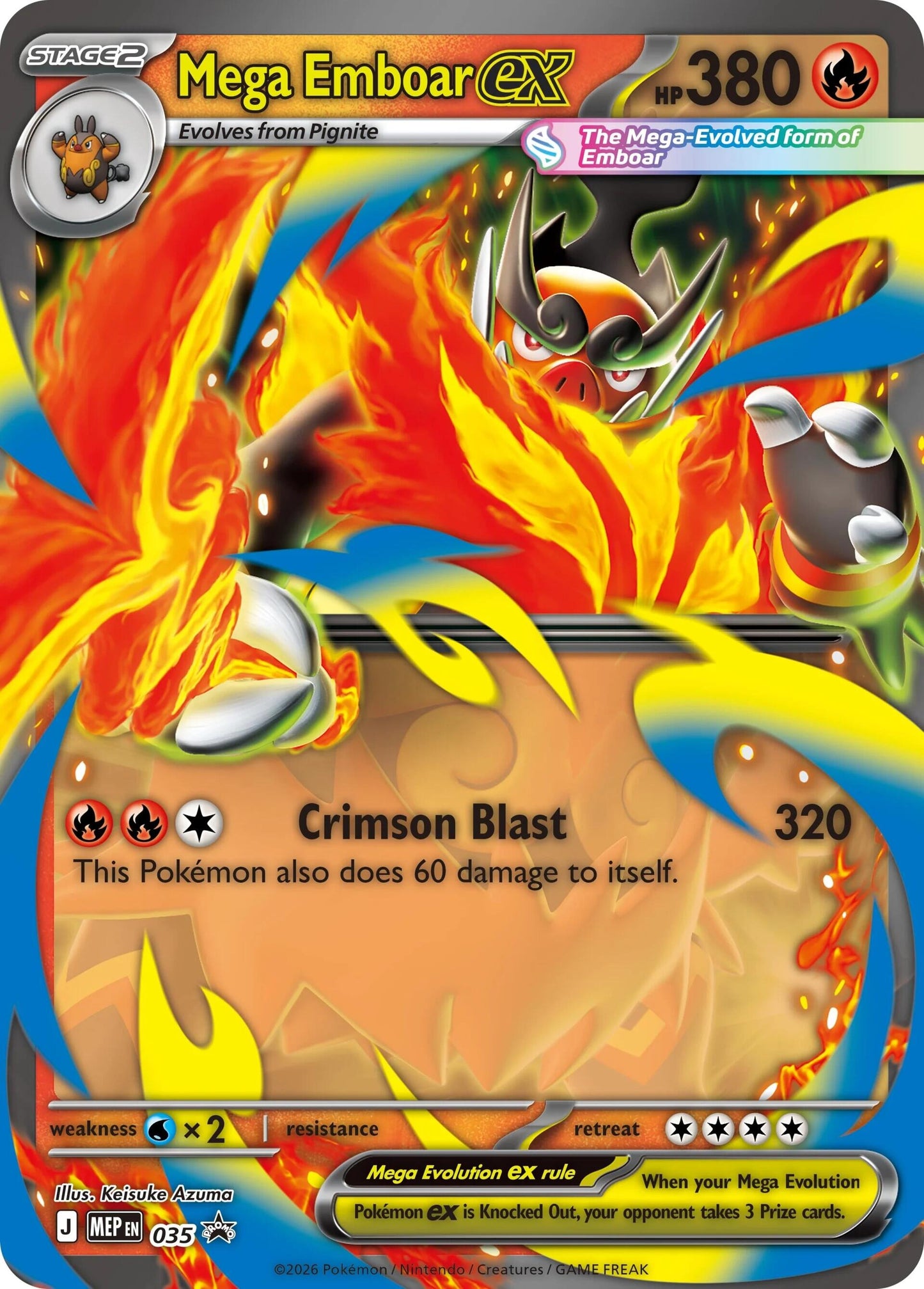 Mega Emboar ex - 035
