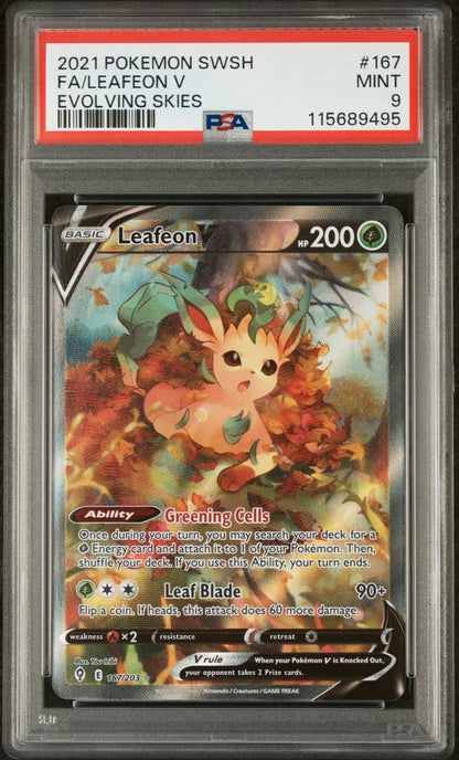 Leafeon V (Alternate Full Art) [SWSH07 - 167/203]
