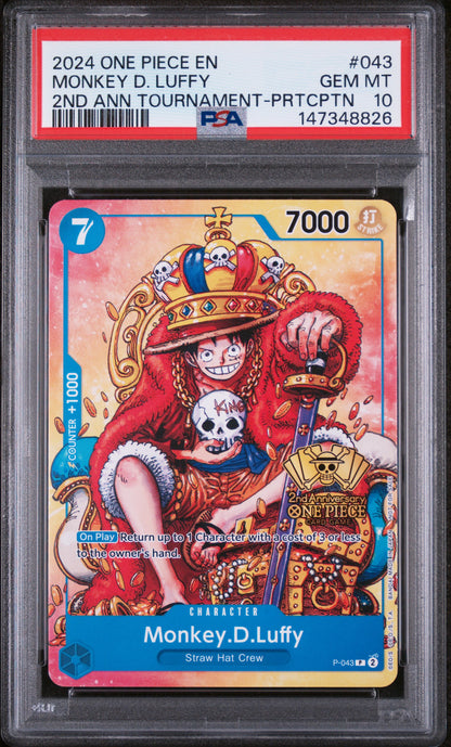 Monkey.D.Luffy (2nd Anniversary Stamped Promo) [OP-PR - P-043]