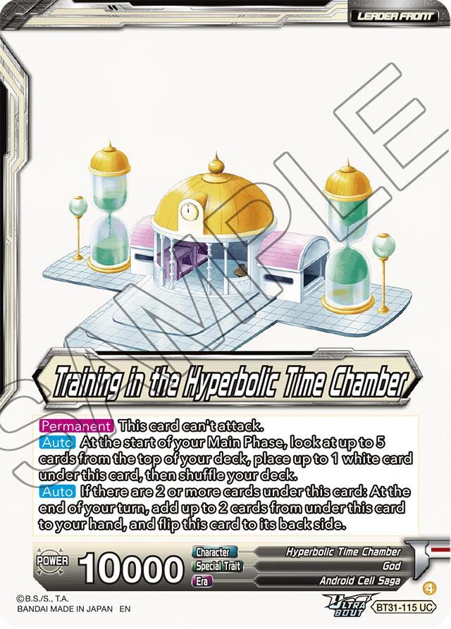 Training in the Hyperbolic Time Chamber // Completed Training in the Hyperbolic Time Chamber (SLR) (Back)