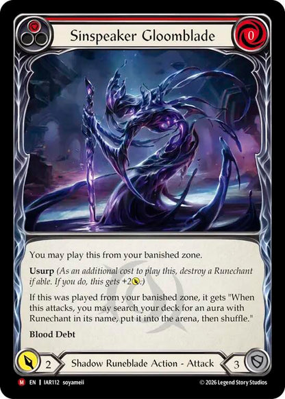 Sinspeaker Gloomblade