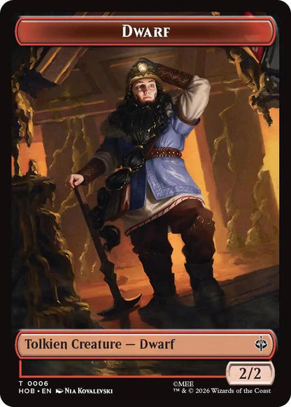 Human Soldier // Dwarf Double-Sided Token (Back)
